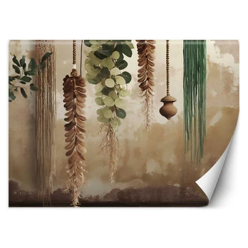 Fototapetai, Kabantys lapai scandi boho
