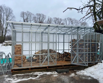 Sandėliukas 2 x 5 m (Konstrukcija)