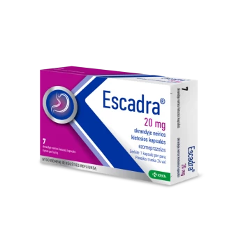 ESCADRA 20 mg skrandyje neirios kapsulės N7