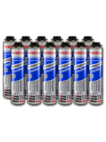 Montavimo putos INSOLA Windows & Doors, 750 ml. 12 vnt.