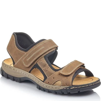 RIEKER Basutės vyrams, Ruda, SANDALS