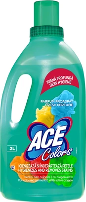 Dėmių valymo priemonė Ace Colors, 2 l kaina