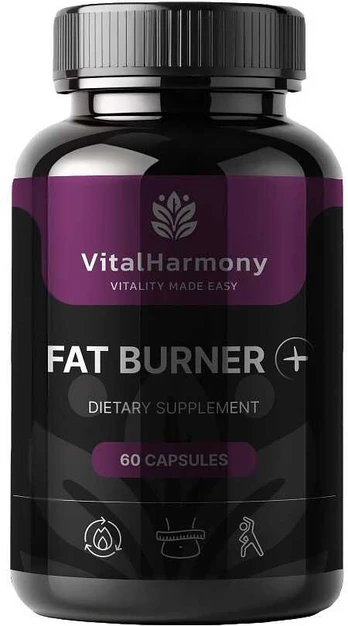 Pagaminta Es VitalHarmony Fat Burner Pluss - 60 kapsulių