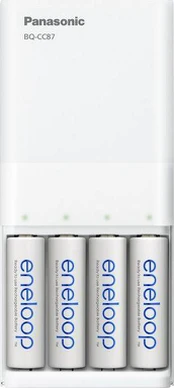 Panasonic Loader BQ-CC87USB Powerbank + Eneloop R6/AA 1900mAh, 4 Vnt.