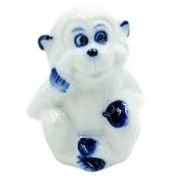 Porceliano statulėlė "Beždžionė", 4,5 cm