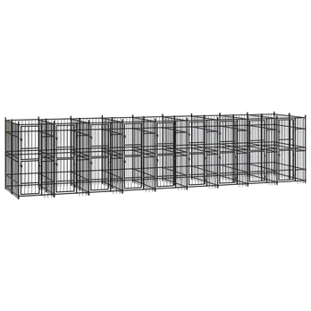 Lauko voljeras šunims, plienas, 16,59m&sup2;