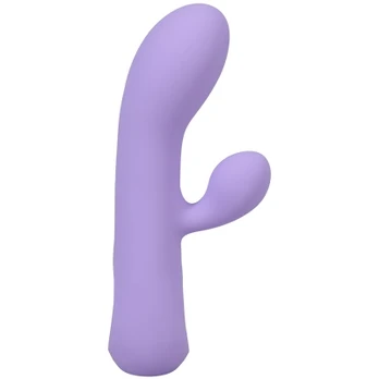Doc Johnson CalExotics Aura Rechargeable Silicone Rabbit Vibrator Lilac