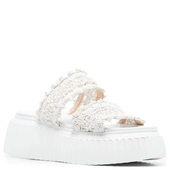Basutės moterims, Balta, LARA SANDALS