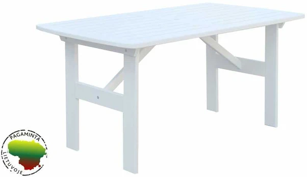 Venta lauko stalas, baltas