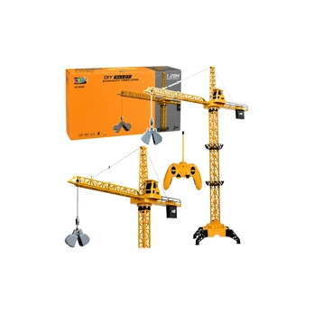 Lean Toys Remote Control Construction Crane RC Wired 360° Rotation 71 cm