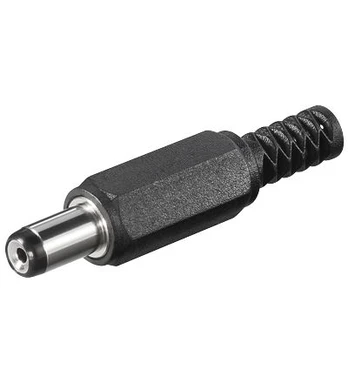 Maitinimo kištukas DC 1.7/5.5 mm kabelinis lituojamas