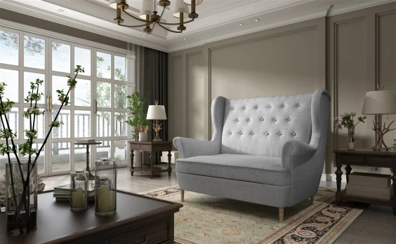 Sofa Aros, pilka