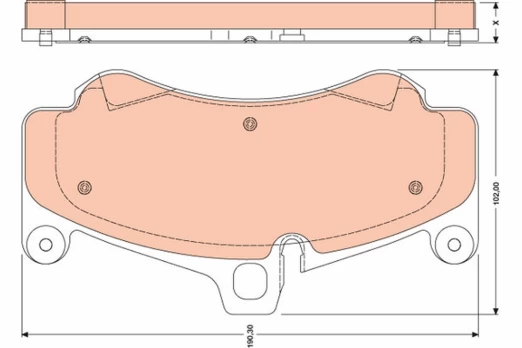 TRW GDB1779 Brake pad set
