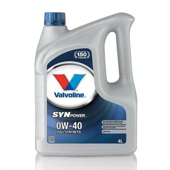 Valvoline Alyva SYNPOWER 0W/40 sintetinė varikliams 4 L