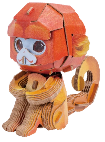 MAKEBUG 3D popierinė delionė Golden Monkey, MB-D-0043