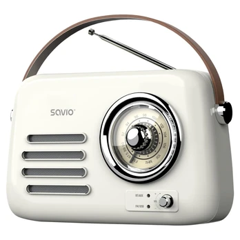 Nešiojamasis radijas SAVIO RS-02, baltas