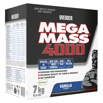 WEIDER Mega Mass 4000 - 7000g Šokoladas