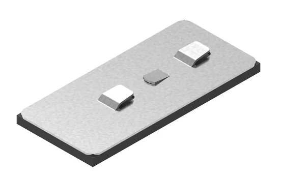 PC100P CHANNEL BASE WITH VIBRATION ISOLATION RUBBER