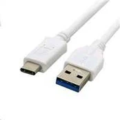 Kabelis USB C-Tech USB-A - USB-C 1 m Baltas (CB-USB2C-10W)