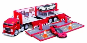 Komplektas Maisto Ferrari Evolution Hauler 12388, balta/raudona