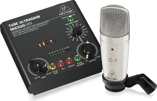 Behringer Voice Studio - Rinkinys įrašymui ir podcast'ui