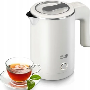 Elektrinis kelioninis virdulys LEBENLANG, 0,5 l, baltas