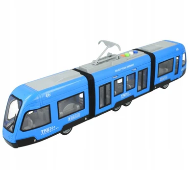 Interaktyvus tramvajus su garsu, šviesa ir atidaromomis durimis