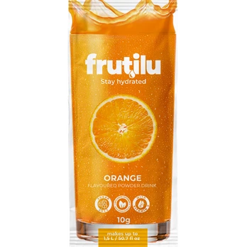 Frutilu becukris gėrimas apelsinų skonio