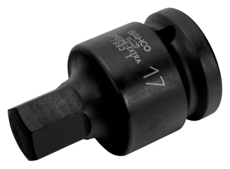 Hexagonal tip socket driver 7993T 22mm 3/4"