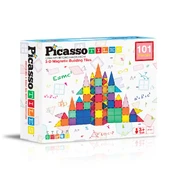 Picasso Tiles - 3-D Magnetic Building Set (101 pcs) (PT101) kaina