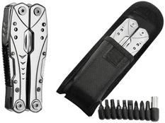Extralink Multitool, Pocket Knife 23-in-1, with Case, Sidabrinis