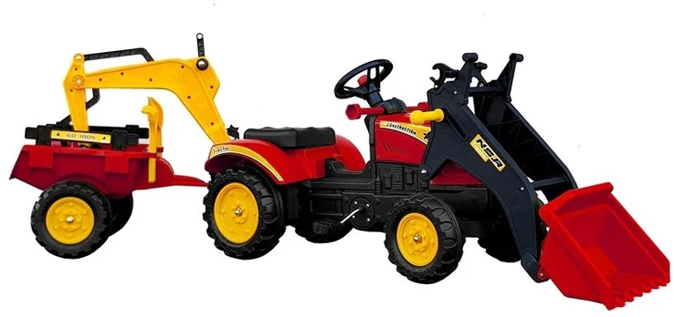 Lean Cars Traktorius su priekaba ir pedalu Benson