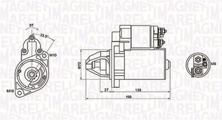 Starteris MAGNETI MARELLI 063721283010