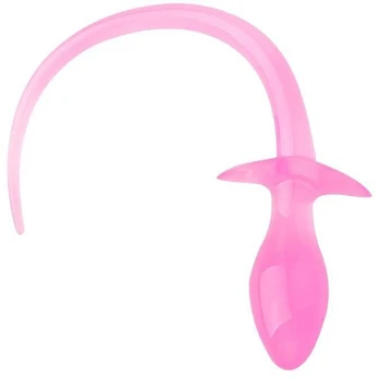 Analinis kaištis Cosplay Dog Tail, rožinis