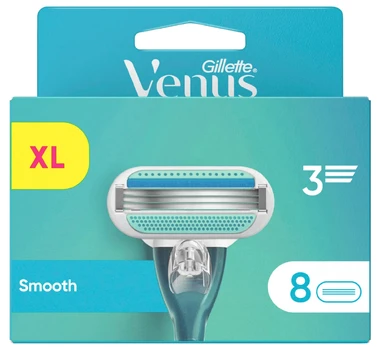 Keičiamos skustuvo galvutės Gillette Venus Smooth, 8 vnt