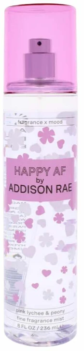Kūno dulksna Addison Rae Happy AF, 236 ml