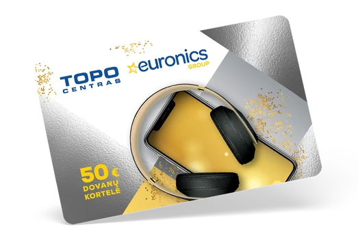 TOPO CENTRAS dovanų kortelė 50 €