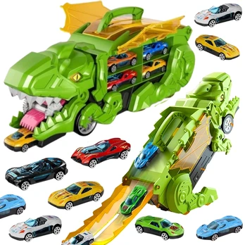 WOOPIE dinozaurų bėgių transporto priemonių rinkinys