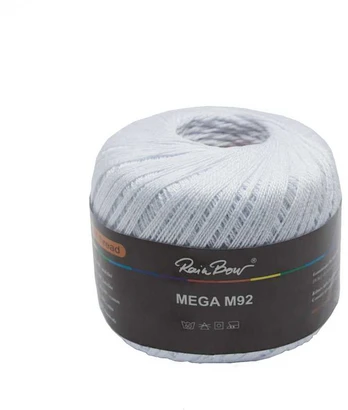 Nėrimo siūlai RainBow® MEGA 50 g, spalva juoda