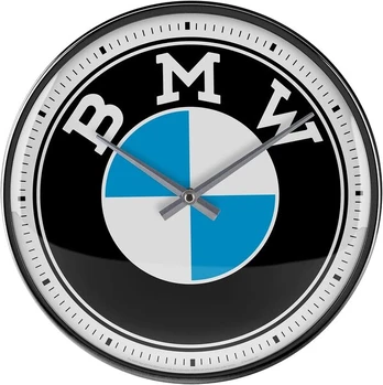 SIENINIS LAIKRODIS »BMW - Logo«, Nostalgic-Art