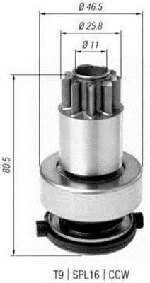 Krumpliaratis, starteris MAGNETI MARELLI 940113020385