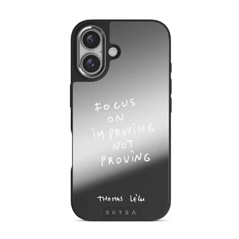Focus On - iPhone 16 Case, Elite Mirror Dark (MagSafe) / Silver
