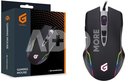 Conceptronic DJEBBEL03B 7D Gaming Maus, 7200 DPI