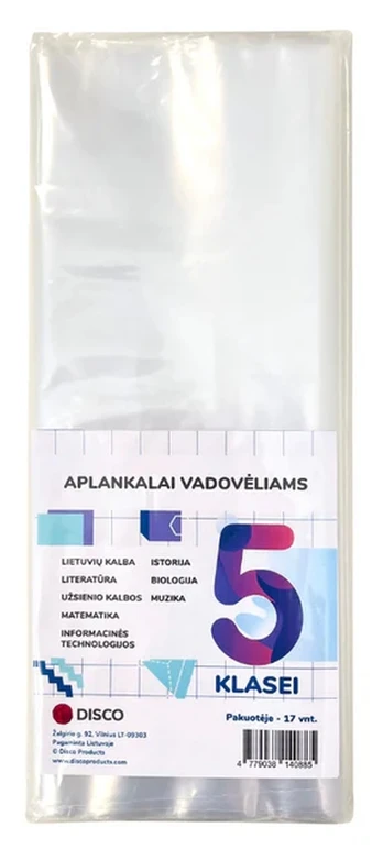 Vadovėlių aplankalai DISCO, 5 klasė