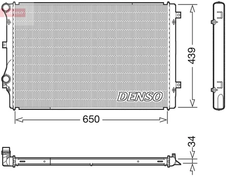 Radiatorius, variklio aušinimas DENSO DRM32041
