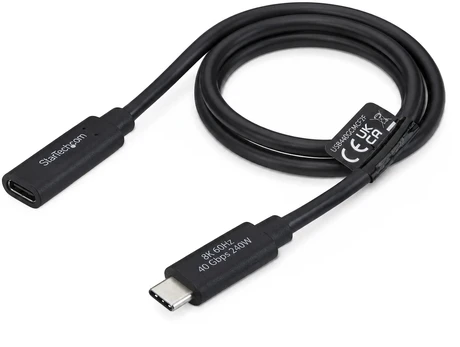 USB laidas StarTech 0.6M USB4 prailginimo laidas/. (USB440GCMCF2F)