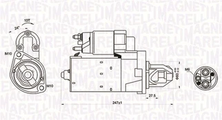 Starteris MAGNETI MARELLI 063721249010