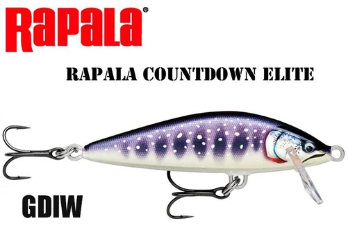 Vobleris Rapala CountDown Elite GDIW - Gilded Iwana 7.5 cm