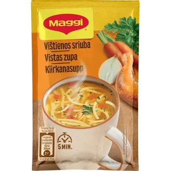 Vištienos sriuba su makaronais MAGGI, 14 g