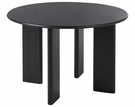 Beliani Valgomojo stalas COSMO juodas 120 cm